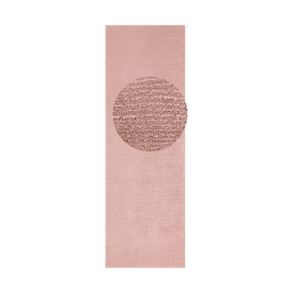 Ružový behúň Mint Rugs Supersoft, 80 x 250 cm