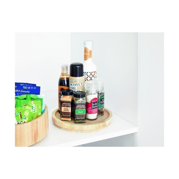 Otočný drevený organizér na koreničky Roundabout – iDesign/The Home Edit-image-1