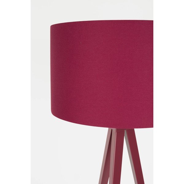 Vínovočervená stojacia lampa s textilným tienidlom (výška  157 cm) Tripod – Zuiver-image-4
