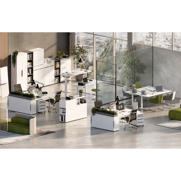 Pracovný stôl s elektricky nastaviteľnou výškou 80x180 cm Mailand – Germania-image-4