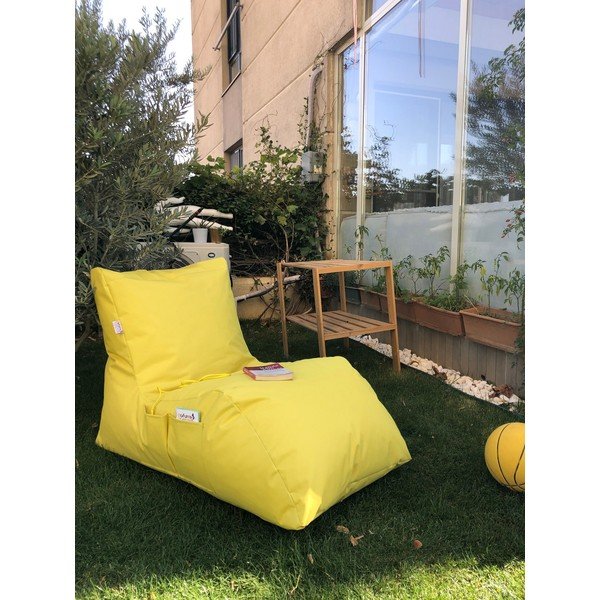 Žltý záhradný sedací vak Daybed – Floriane Garden-image-1