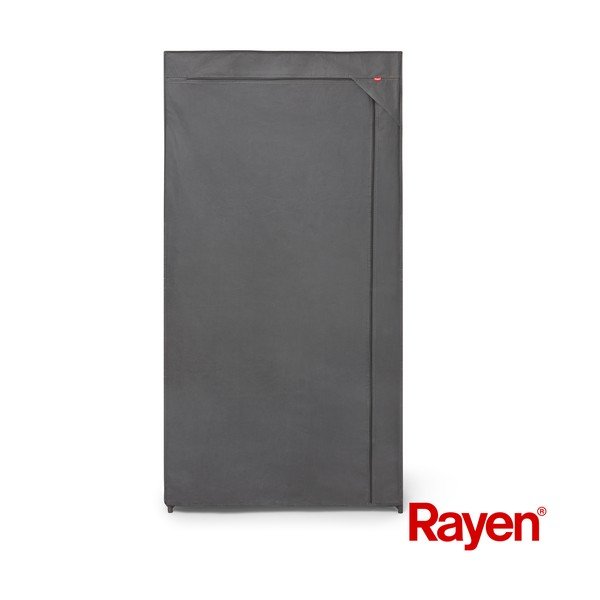 Sivá látková šatníková skriňa 79x155 cm – Rayen-image-2
