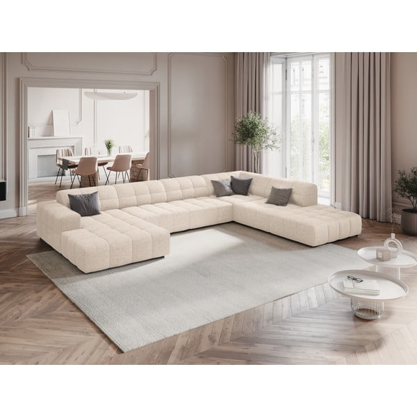 Krémová rohová pohovka (pravý roh/do "U") Chicago – Cosmopolitan Design-image-1