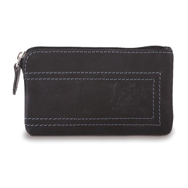 Kožená peňaženka Lois Black, 11x7 cm
