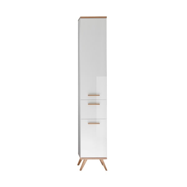 Biela vysoká kúpeľňová skrinka 36x205 cm Set 923 - Pelipal