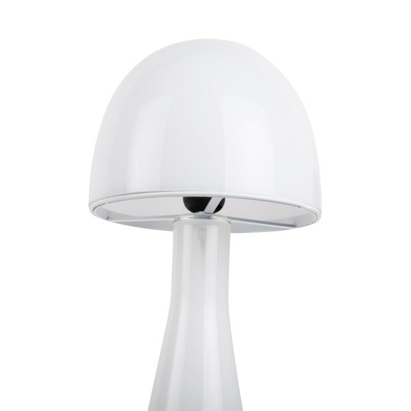 Biela stolová lampa so skleneným tienidlom (výška 45 cm) Bombin – Leitmotiv-image-2