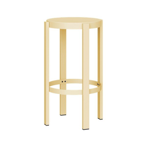 Žltá oceľová stolička Doon – noo.ma