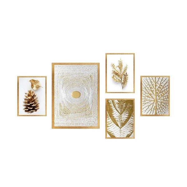 Obrazy v súprave 5 ks 34x44 cm – Wallity