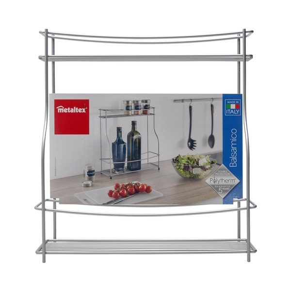 Polica na korenie s 2 poschodiami Metaltex Balsamico-image-4