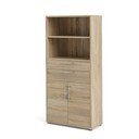 Modulárna knižnica v dekore duba v prírodnej farbe 89x189 cm Prima – Tvilum