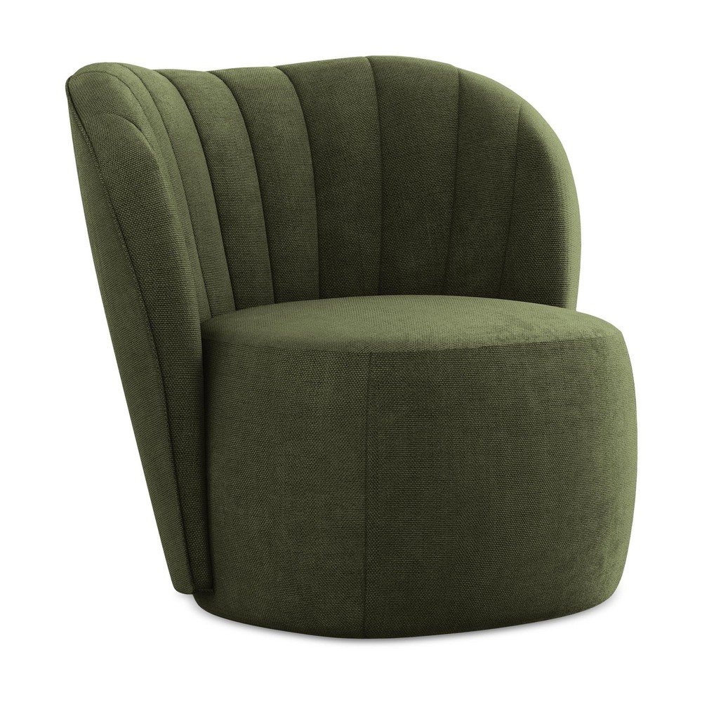 Zelené ženilkové kreslo Keloa – Makamii