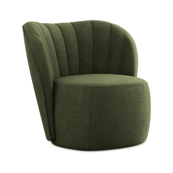 Zelené ženilkové kreslo Keloa – Makamii