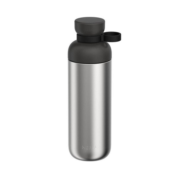 Čierna/v striebornej farbe fľaša z nehrdzavejúcej ocele 700 ml Vita – Mepal