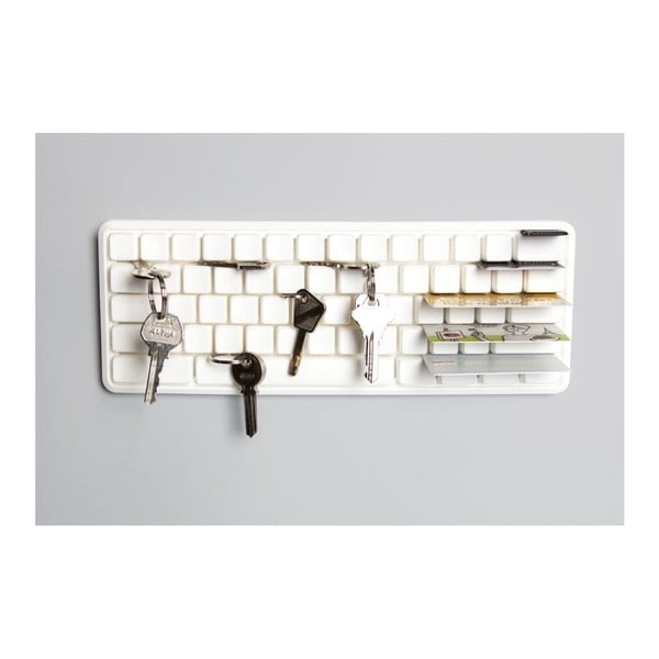 Biely vešiačik na kľúče Qualy Keys Board