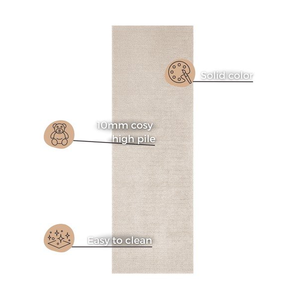 Béžový behúň Mint Rugs Supersoft, 80 x 250 cm-image-4