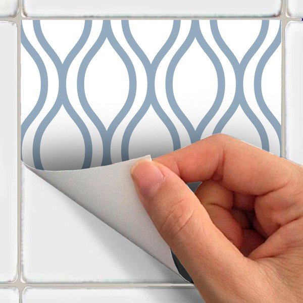 Sada 24 nástenných samolepiek Ambiance Wall Decal Scandinavian Tiles Kiev, 10 × 10 cm-image-3