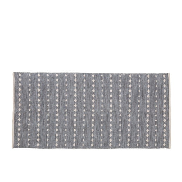 Sivý bavlnený koberec A Simple Mess Ank, 180 × 90 cm