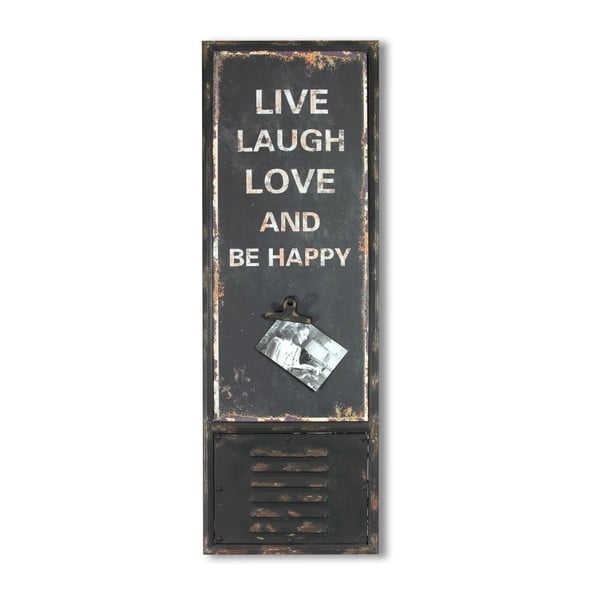 Ceduľa Love Laugh Live