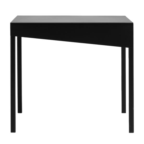 Čierny odkladací stolík Custom Form Obroos, 50 × 50 cm