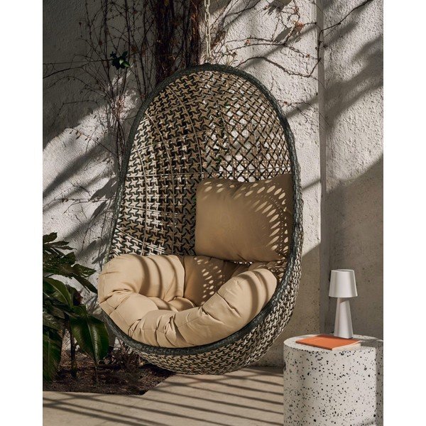 Závesné záhradné kreslo Kave Home Damila-image-1