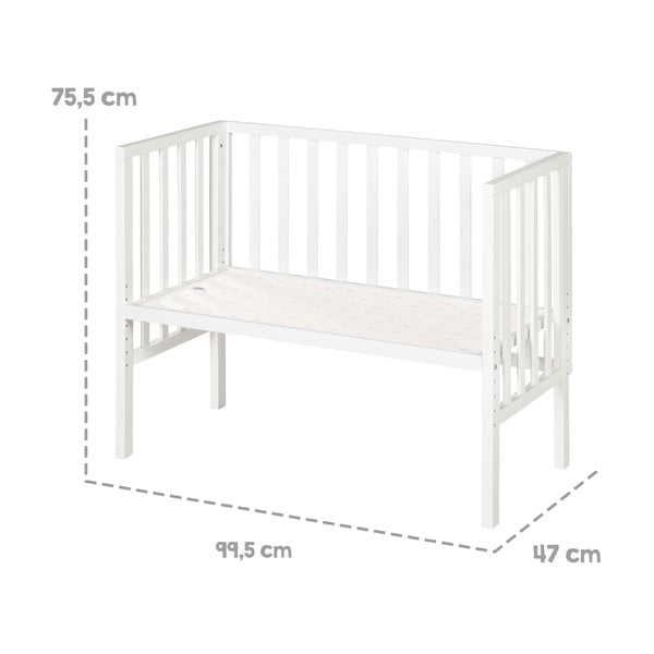 Biela postieľka 90x45 cm – Roba-image-4
