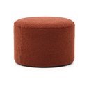 Taburet v terakotovej farbe z textílie buklé Kaeli – Kave Home