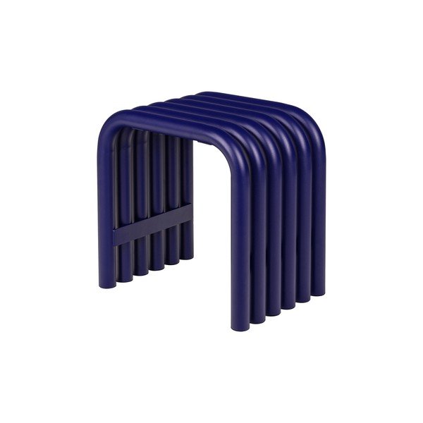 Modrá kovová záhradná stolička Nokk – noo.ma