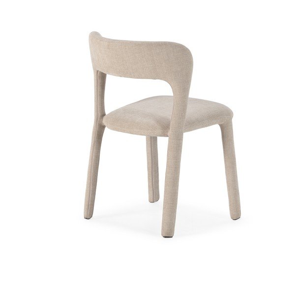 Béžové čalúnené jedálenské kreslo Lilia – MOME-image-1