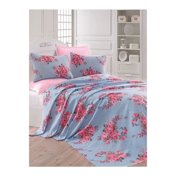 Ľahká prikrývka cez posteľ Arya, 200 x 235 cm