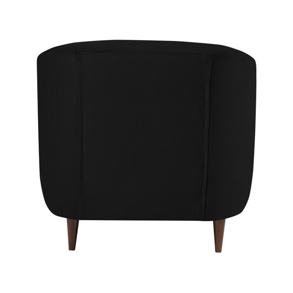 Čierne zamatové kreslo Kooko Home Glam-image-3