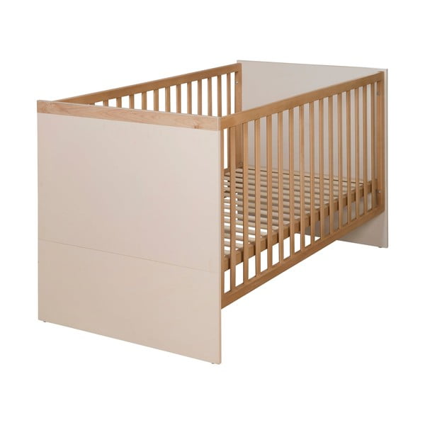 Béžová/v prírodnej farbe postieľka s nastaviteľnou výškou 70x140 cm Jil – Roba