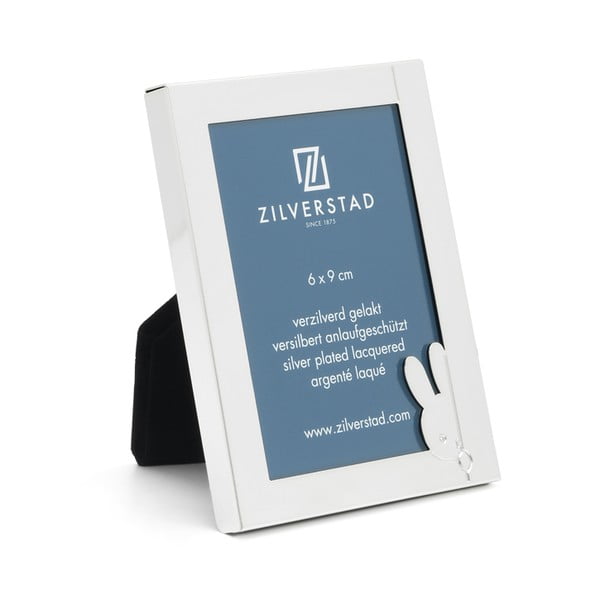 Kovový stojací rámček v striebornej farbe 8x10 cm Miffy – Zilverstad-image-3