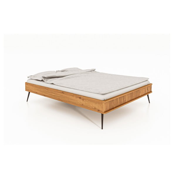 Dvojlôžková posteľ z dubového dreva 180x200 cm Kula - The Beds