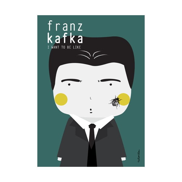 Plagát NiñaSilla Franz Kafka, 21 x 42 cm