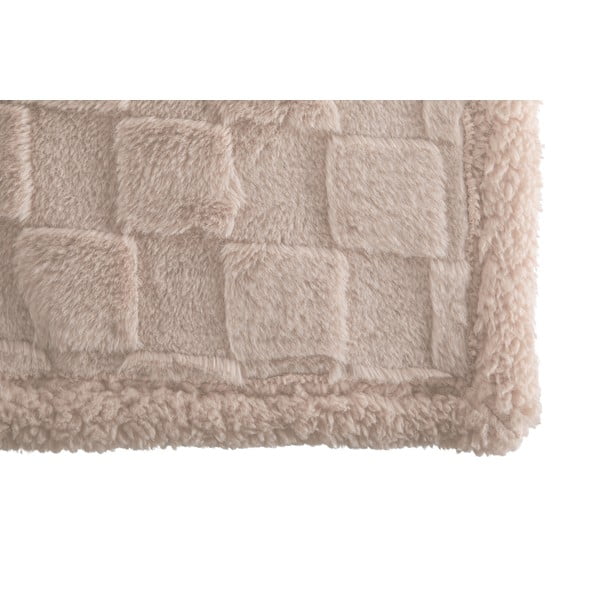 Béžová deka z mikroplyšu 150x200 cm Rava – Tiseco Home Studio-image-2