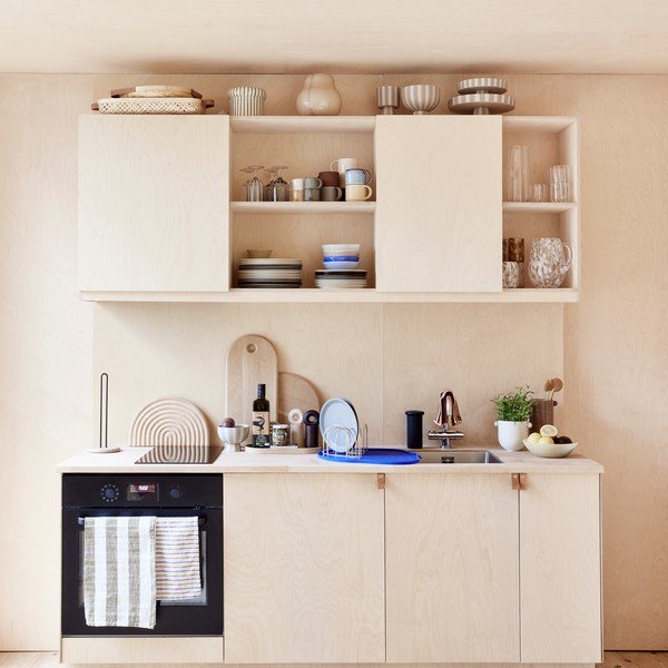Béžový mramorový stojan na papierové utierky ø 14 cm Savi – OYOY Living Design-image-1