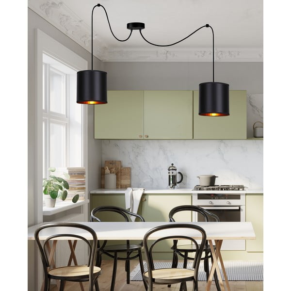 Čierne závesné svietidlo 100x100 cm Candida - Candellux Lighting-image-1