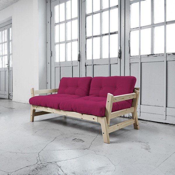 Rozkladacia pohovka Karup Step Natural/Pink-image-3