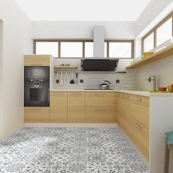 Vodoodlná samolepka na zem Ambiance Amos, 90 × 60 cm-image-1