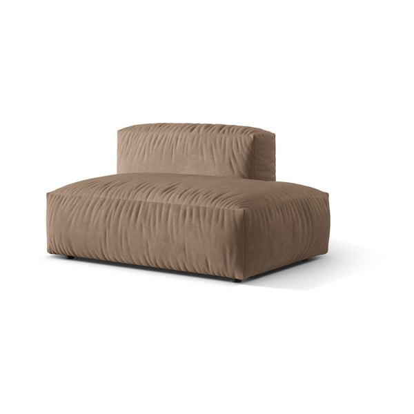 Svetlohnedý zamatový modul pohovky (pravý roh) Martina – Micadoni -image-1