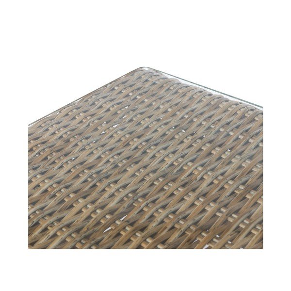 Záhradný odkladací stolík z umelého ratanu 80x80 cm Patsy - LDK Garden-image-3