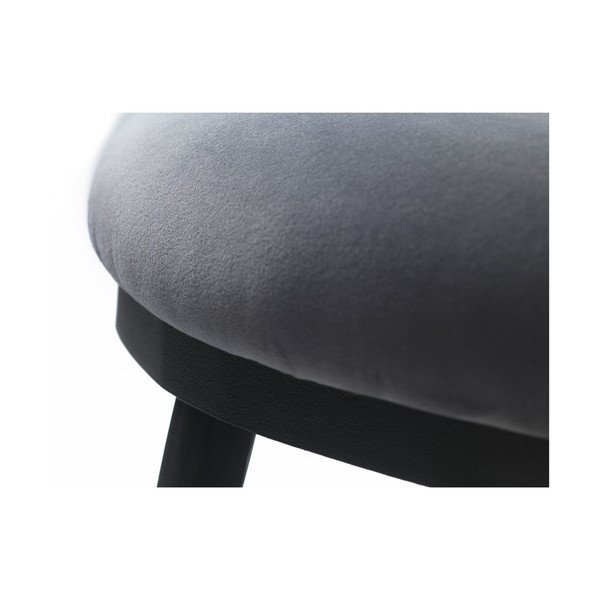 Sivá zamatová lavica Gain – Unique Furniture-image-1