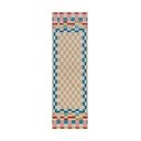 Behúň s prímesou vlny 80x300 cm Checkered Border – Flair Rugs