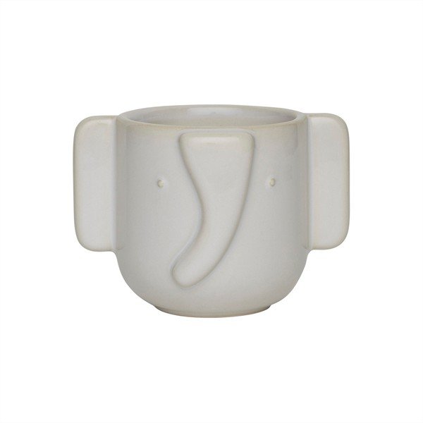 Kameninový ručne vyrobený obal na kvetináč ø 9 cm Elephant – OYOY Mini