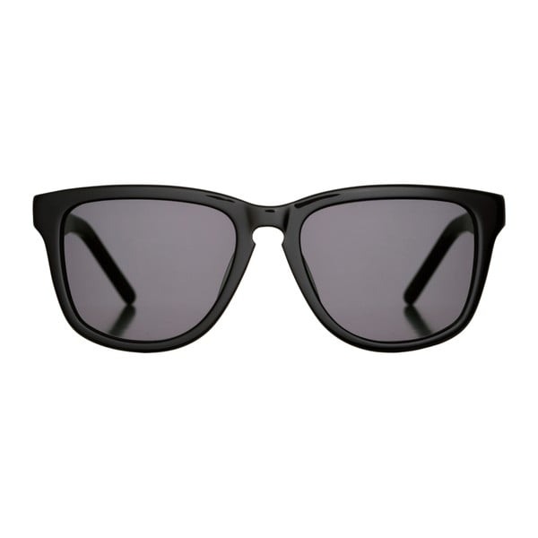 Čierne slnečné okuliare s tmavosivými sklami Marshall Bob Vinyl, veľ. S
