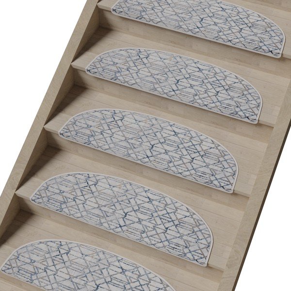 Sivé nášľapy na schody v súprave 16 ks 20x65 cm Cottage Warmth – Vitaus-image-1