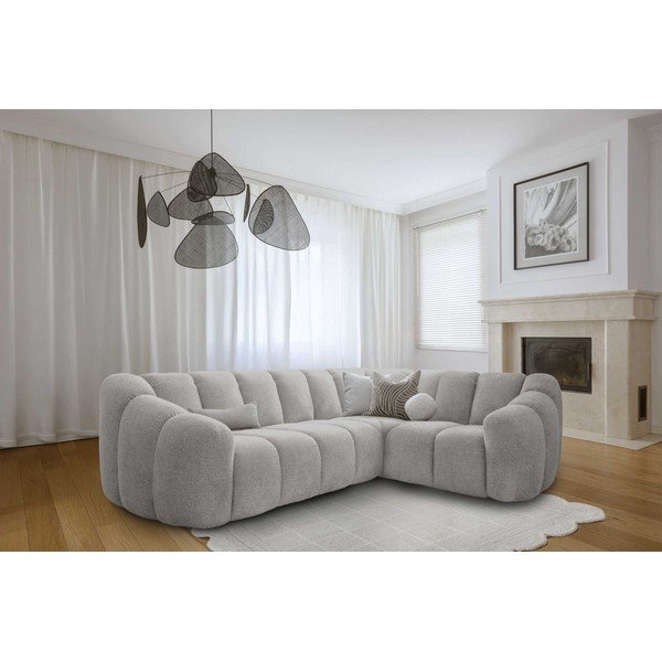 Svetlosivá rohová pohovka (pravý roh/do L) Shell – Miuform-image-2