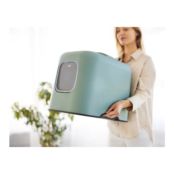 Zelená súprava mačacieho záchodu a lopatky Biala – Rotho-image-3