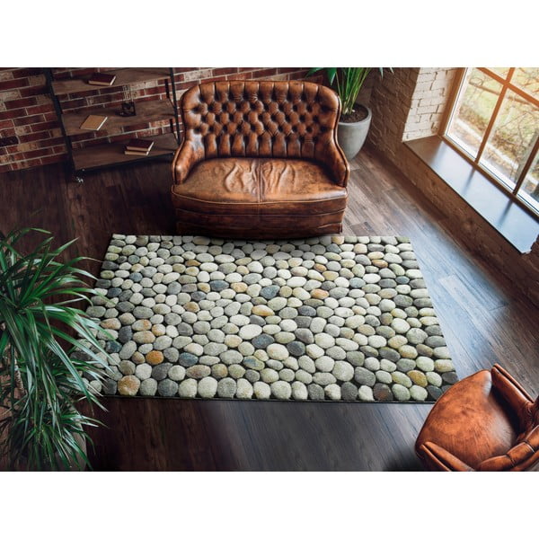 Sivý koberec Universal Sandra Stones, 140 x 200 cm-image-1