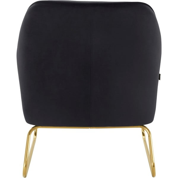 Čierne zamatové kreslo Joshua - Støraa-image-2